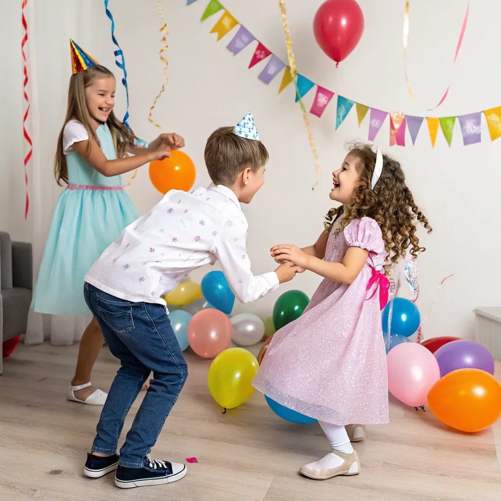 Children having fun at a party